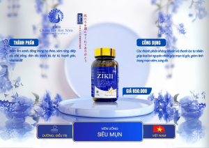 Viên uống mụn zikii với các thành phần từ thiên nhiên an toàn và hiệu quả